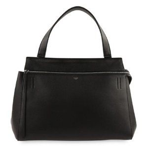 Celine Edge Black Leather Handbag Tote